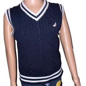 Nautica NWOT little boy’s 100% cotton vest. Ideal for events requiring dress up